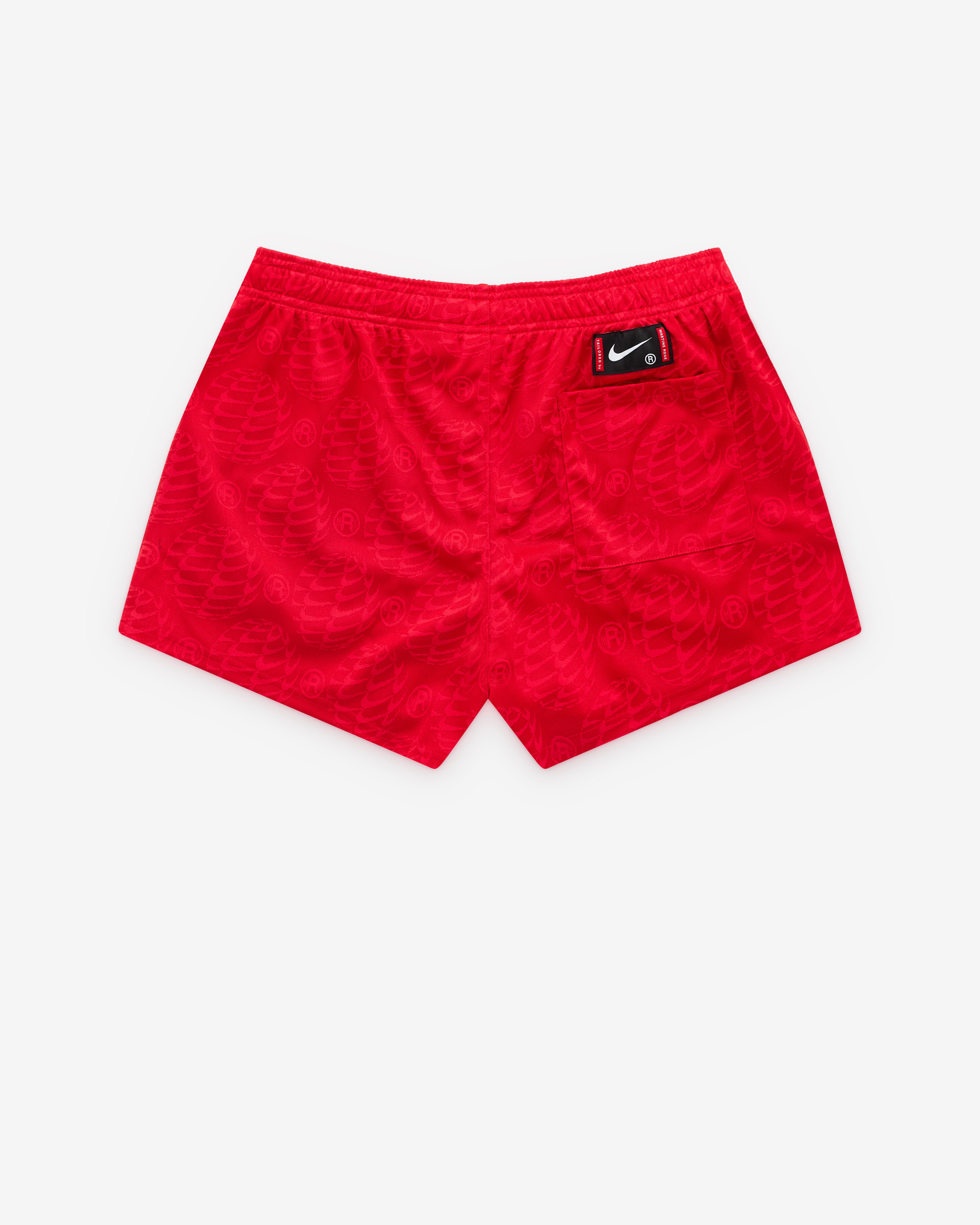 Nike: Men's Martine Rose Football Shorts (Red) | DSMNY E-SHOP