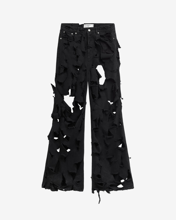 Matieres Fecales - Women's Destroyed Jeans - (Black)