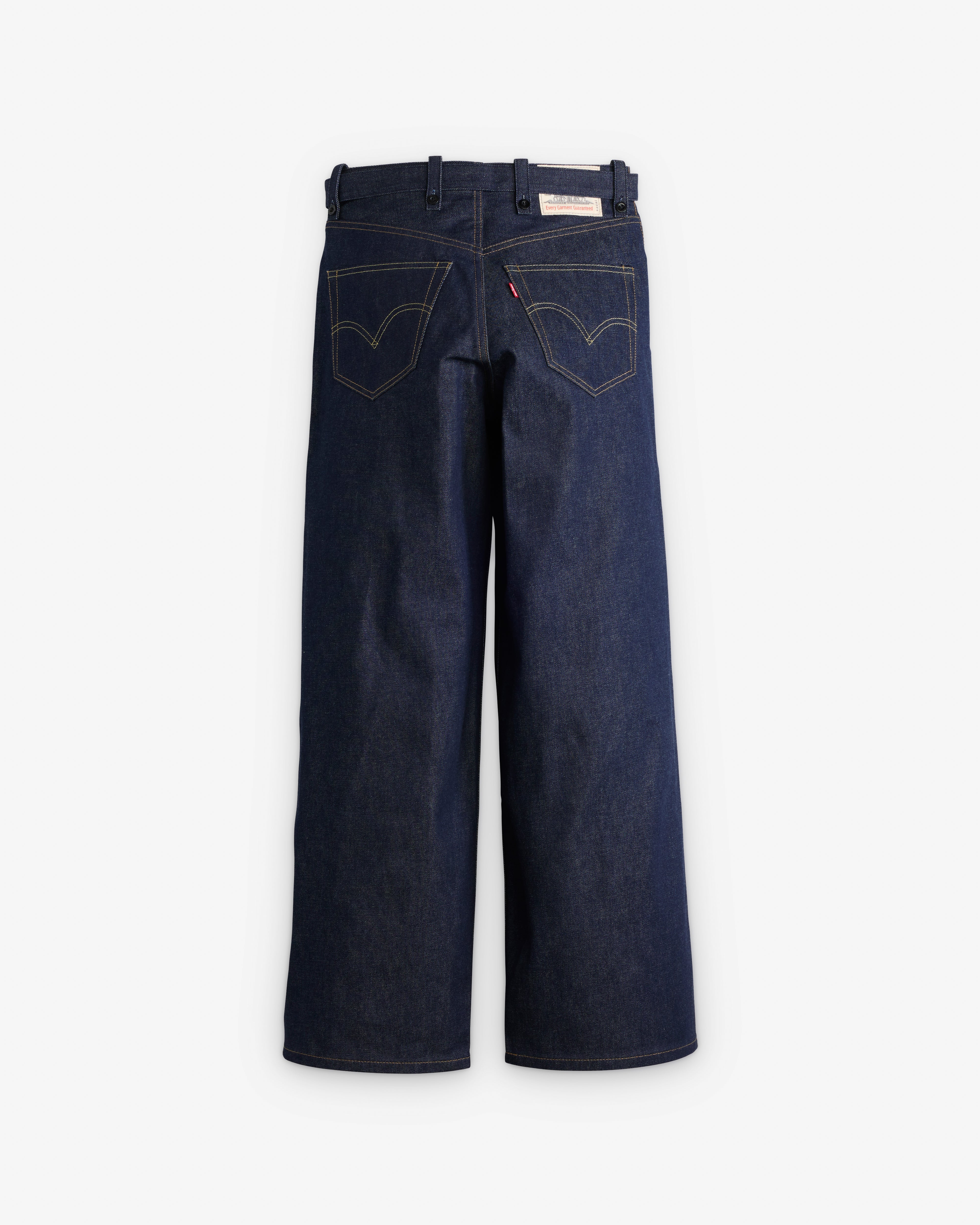 Sacai: Levi's Belted Wide Pants (Rigid Indigo) | DSMNY E-SHOP