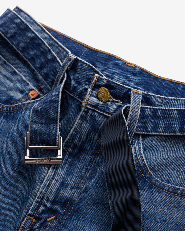 Sacai - Levi's Belted Flare Pants - (Washed Indigo)