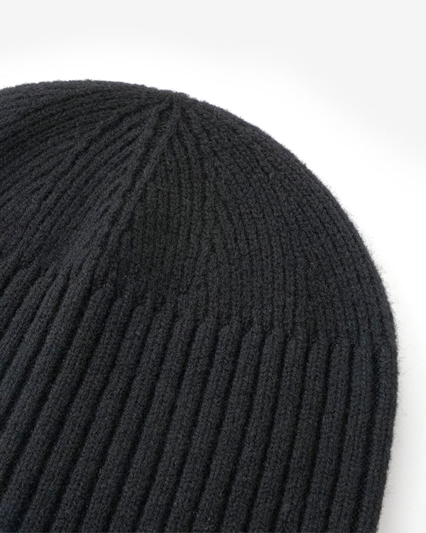 Mature Ha - Women's Long Rib Knit Cap - (Black)