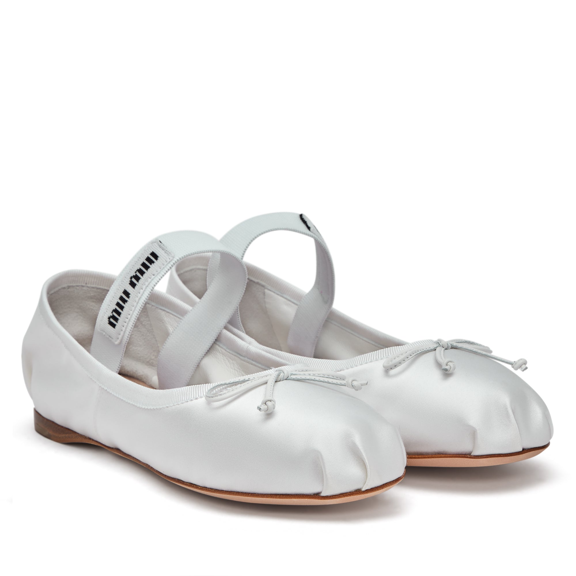 Miu Miu - Women’s Ballerina Shoe - (White) view 4