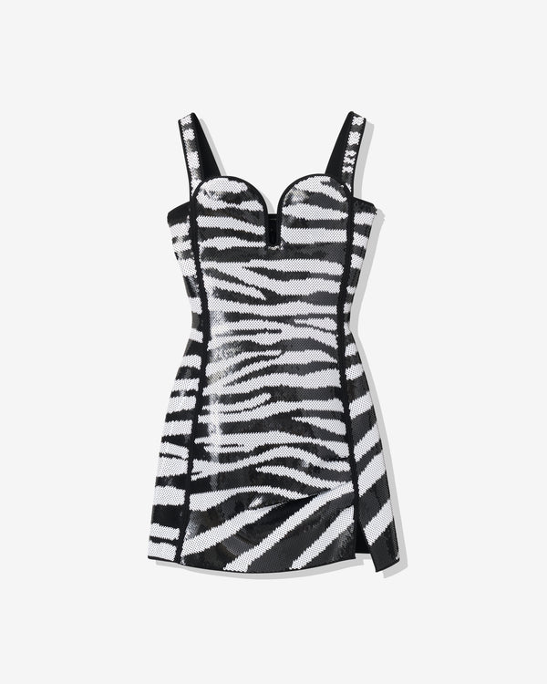 Marc Jacobs - Women's The Zebra Glossy Sequin Dress - (Black/White)