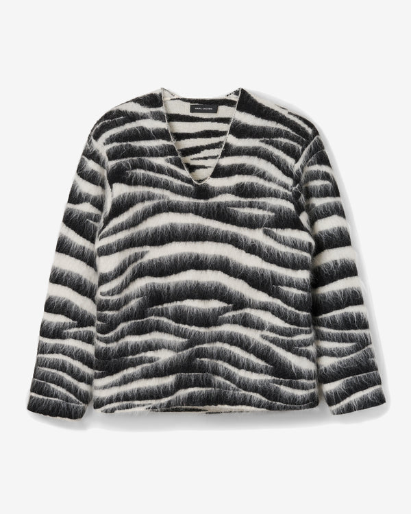 Marc Jacobs - Women's Brushed Zebra Sweater - (Black/White)