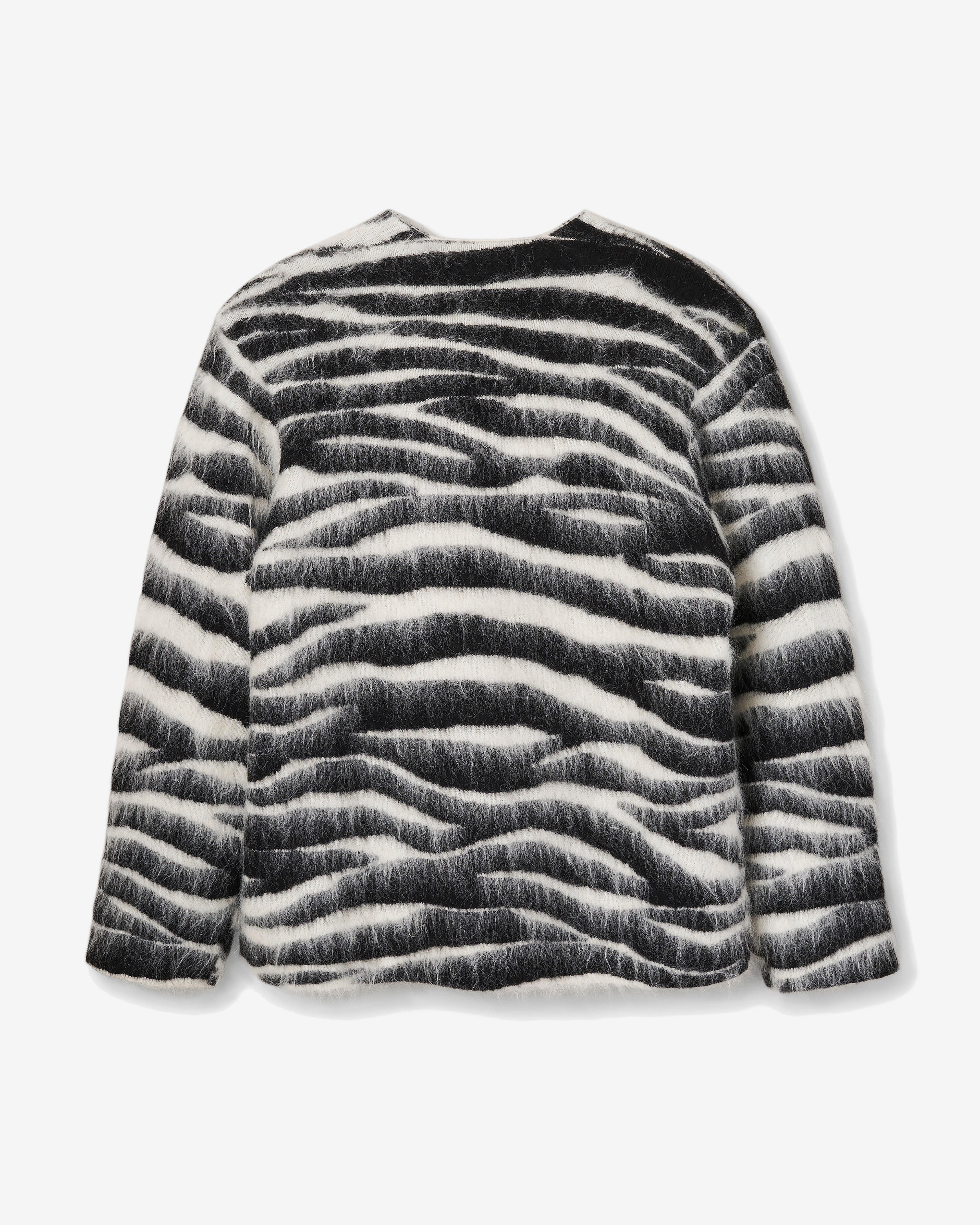 Marc Jacobs: Women's Brushed Zebra Sweater (Black/White) | DSMNY E-SHOP