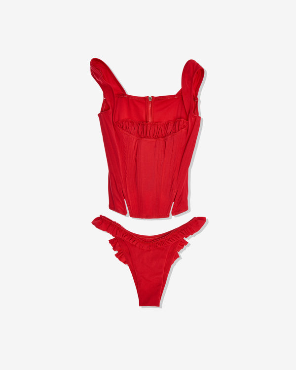 Heaven By Marc Jacobs - Dilara Women's Corseted Bikini - (Red)