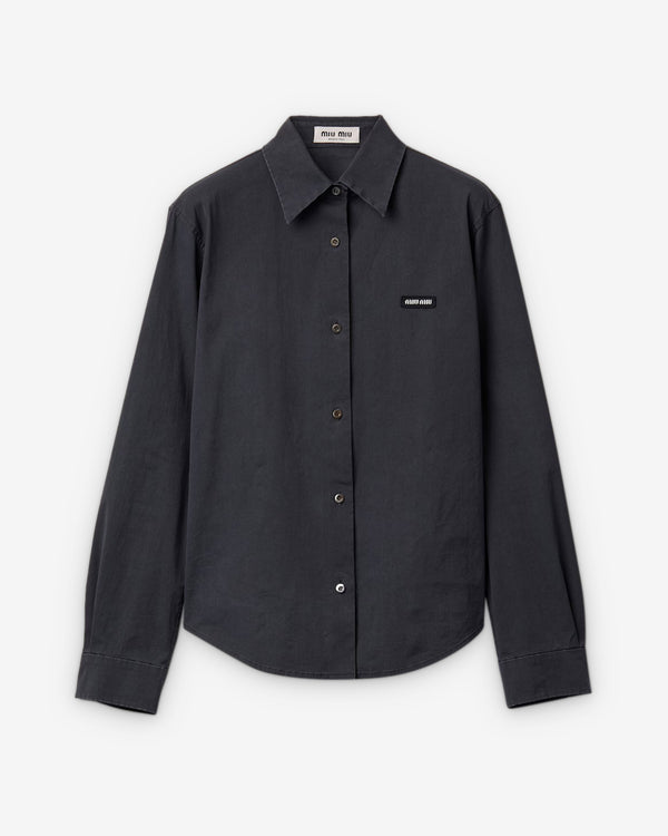 Miu Miu - Men's Stretch Poplin Shirt - (Black)