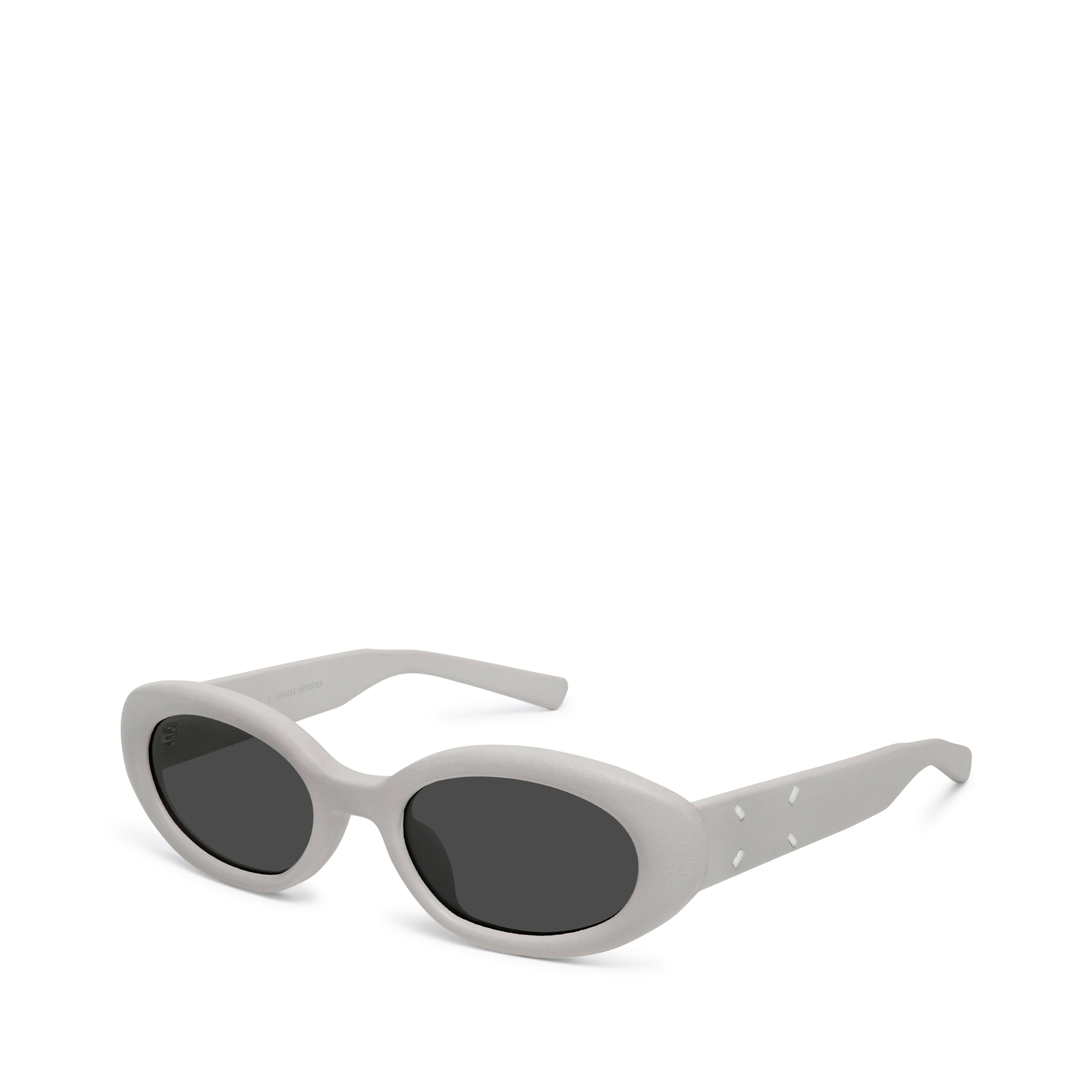 Maison Margiela x Gentle Monster - MM107 Leather-LIV1 Sunglasses - (White)