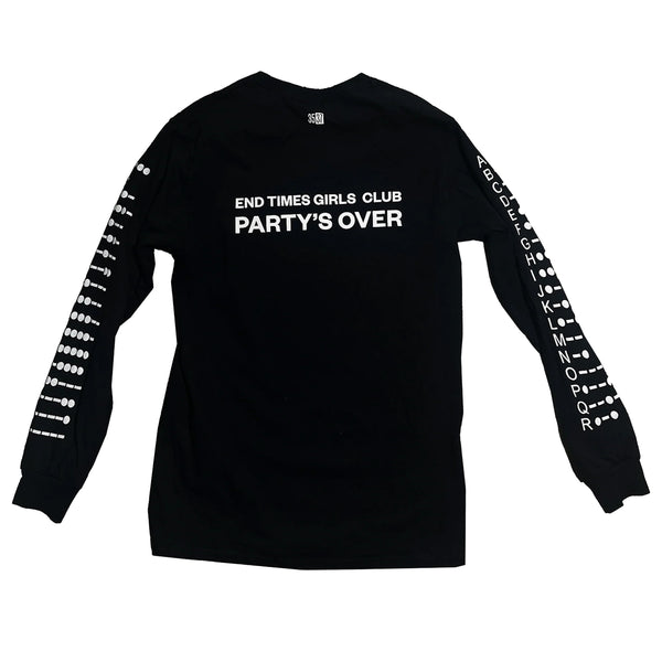 End Times Girls Club - Durer Morse Code L/S Tee - (Black)