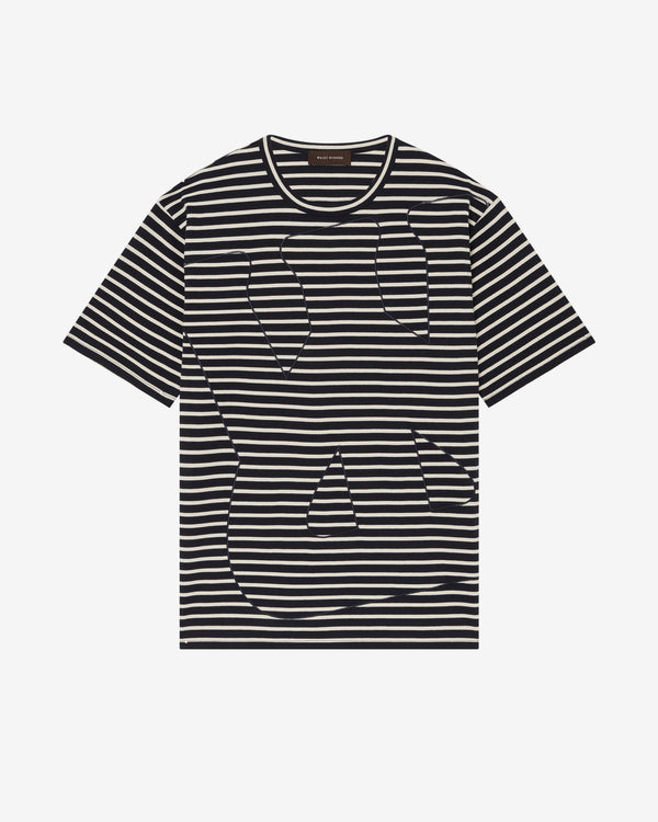 Wales Bonner - Men's Crown T-Shirt - (Navy/Ivory)
