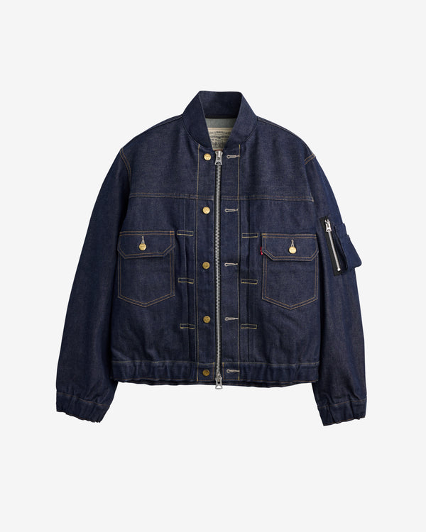Sacai - Men's Levi's Blouson Jacket - (Rigid Indigo)