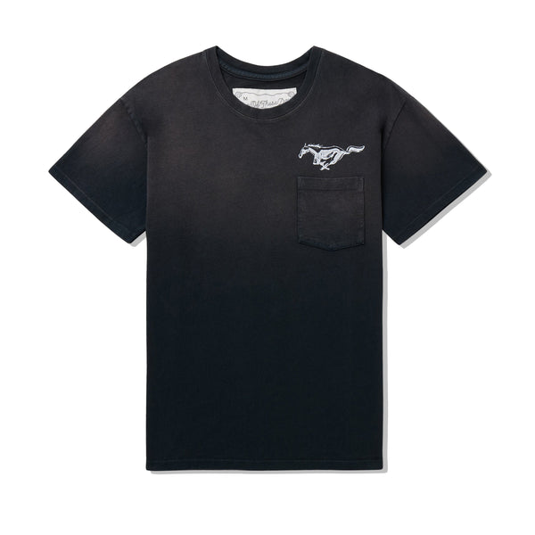 One Of These Days - Men's Mustang Cross T-Shirt - (Washed Black)