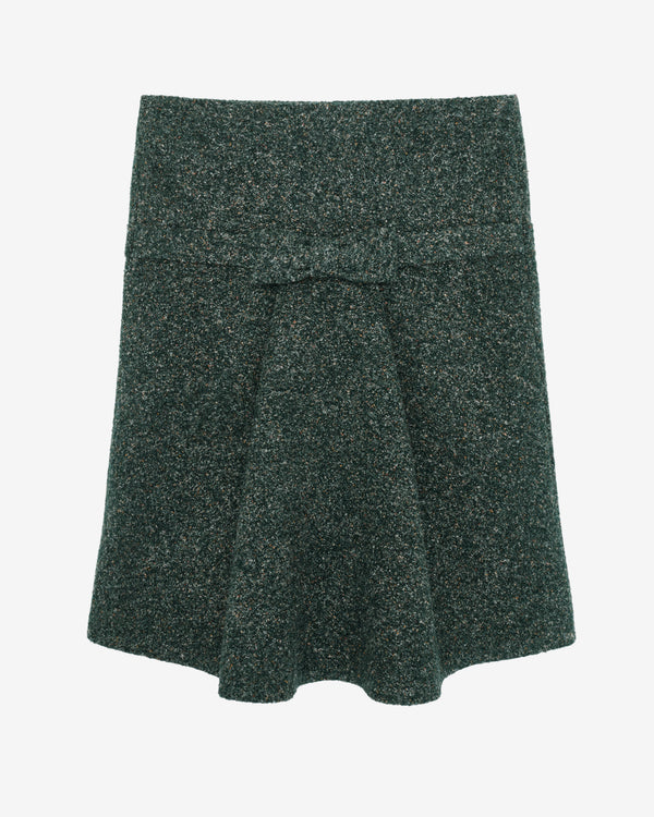 ShuShu/Tong - Women's Bow Flared Midi Skirt - (Sage)