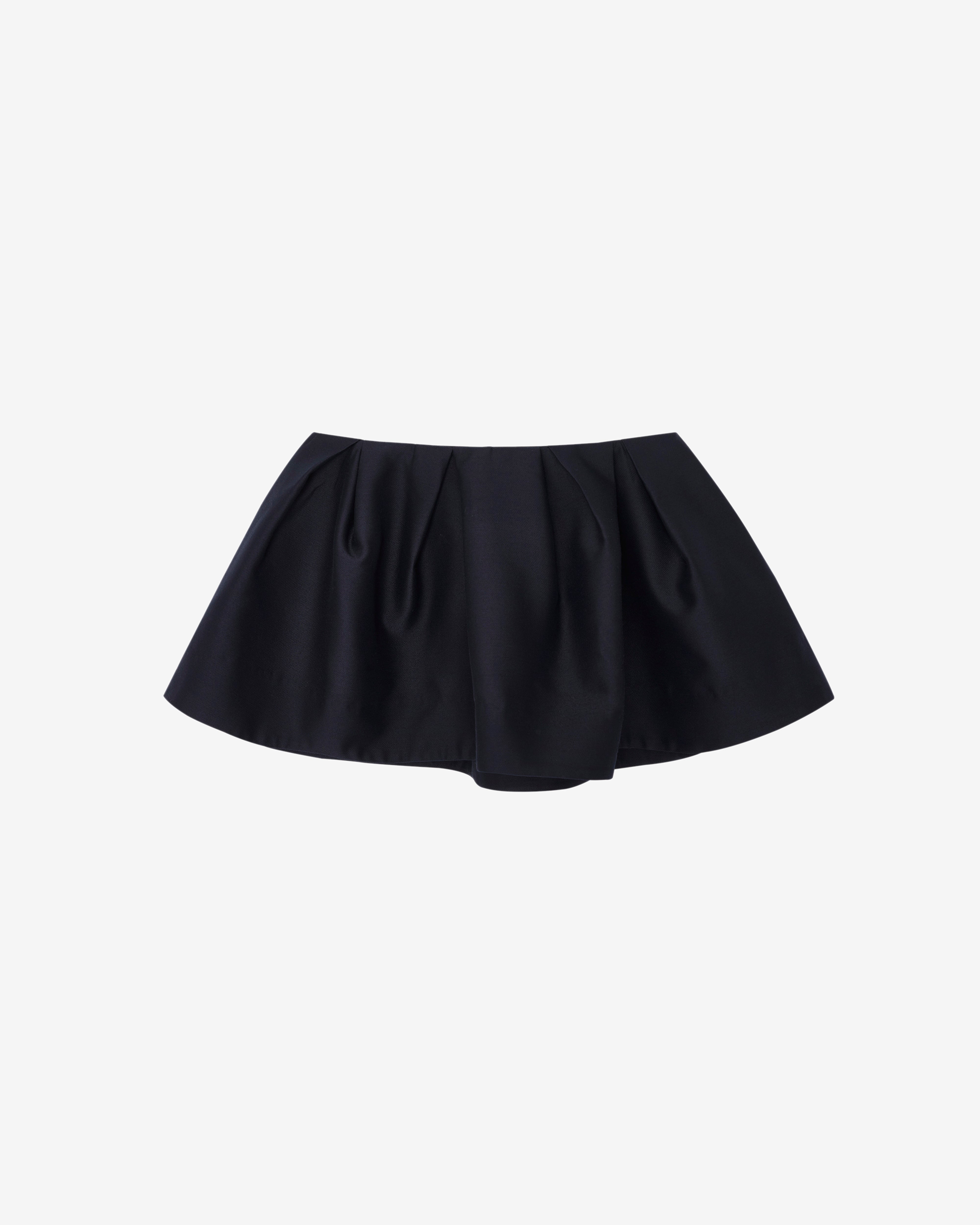 ShuShu/Tong: Women's Pleated Mini Skirt (Navy) | DSMNY E-SHOP
