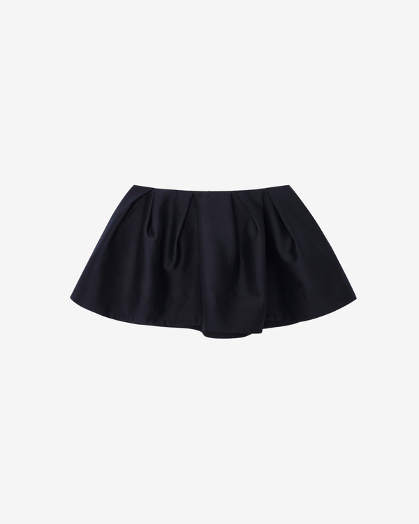 ShuShu/Tong - Women's Pleated Mini Skirt - (Navy)