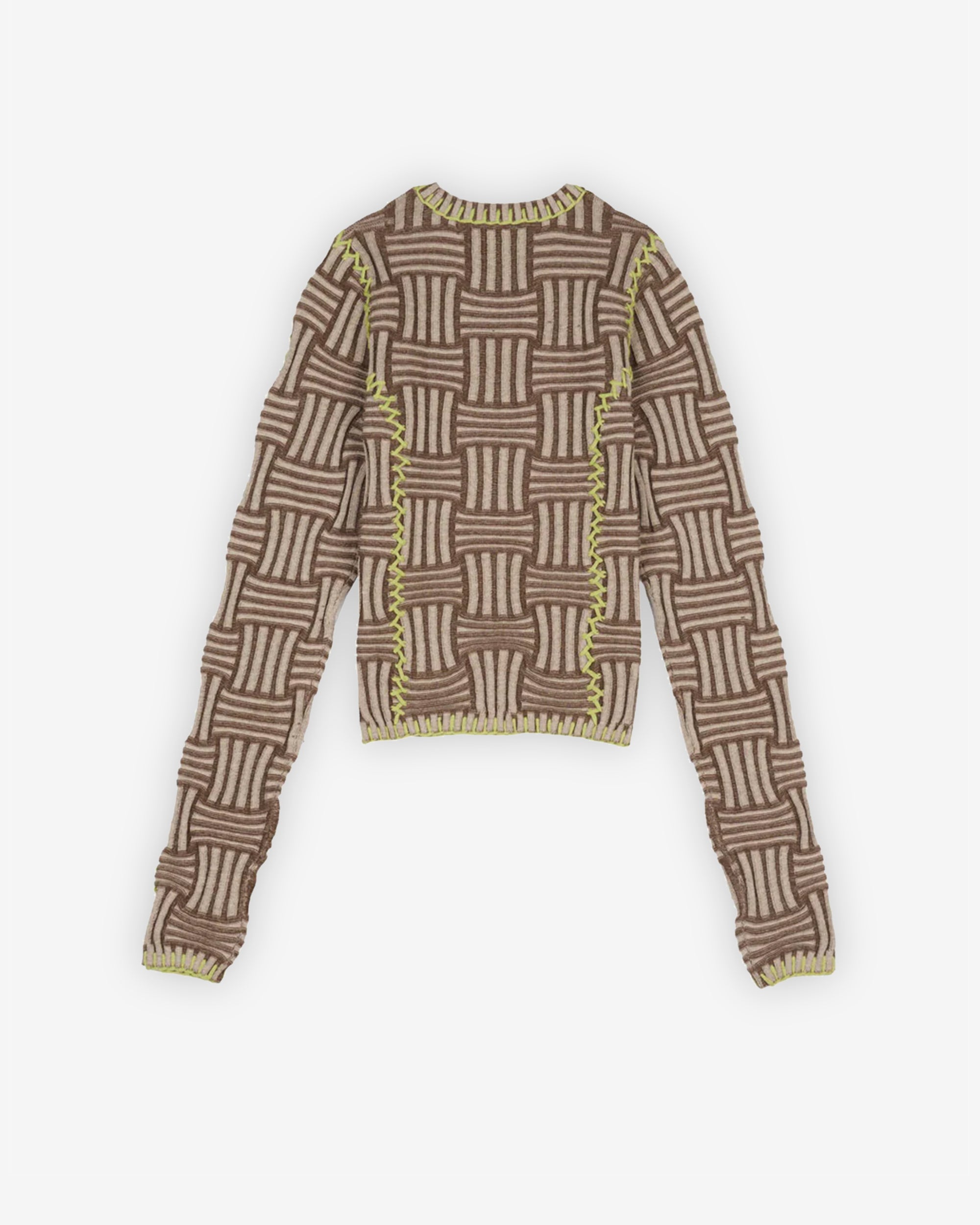 Brain Dead - Women's Mariel Sport Knit Long Sleeve - (Grey) view 2, Click to Zoom in