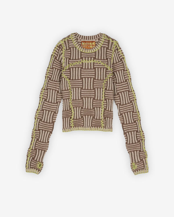 Brain Dead - Women's Mariel Sport Knit Long Sleeve - (Grey)