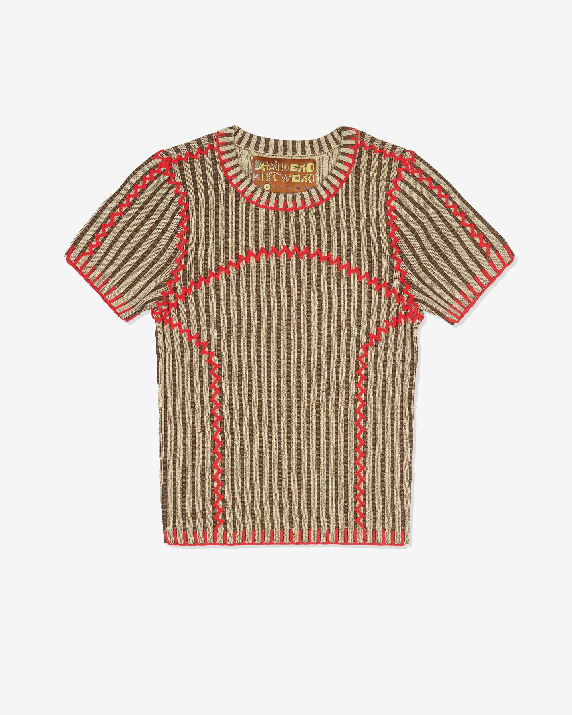 Brain Dead - Women's Mariel Sport Knit Top - (Sand) view 1, Click to Zoom in