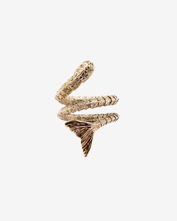 Bibi Van Der Velden - Women's Meandering Mermaid Tail Ring - (Multi)