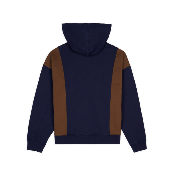 Brain Dead - Men's Mendoza Cropped Hooded Sweatshirt - (Navy)