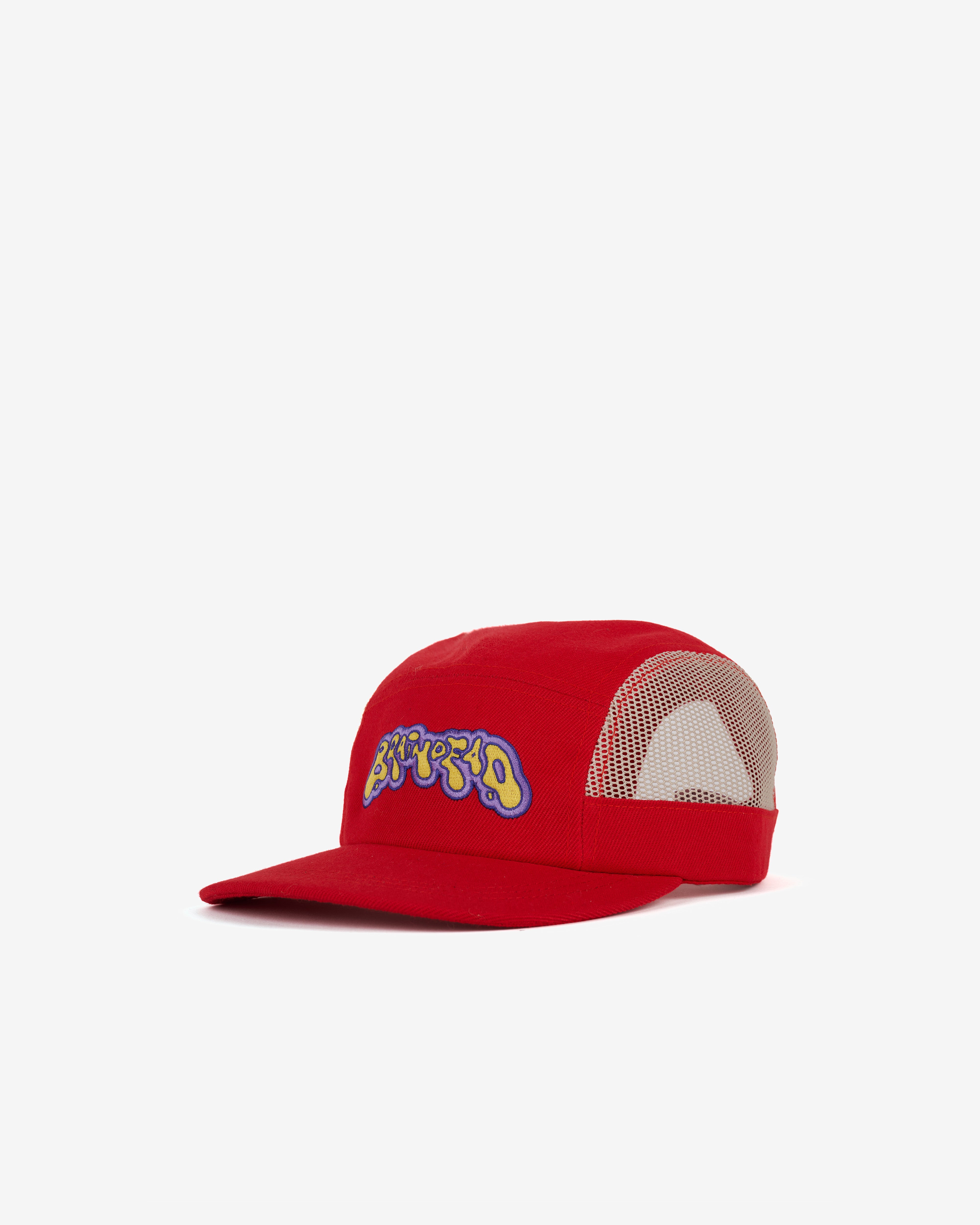 Brain Dead: Men's Mesh Panel Camp Hat (Red) | DSMNY E-SHOP