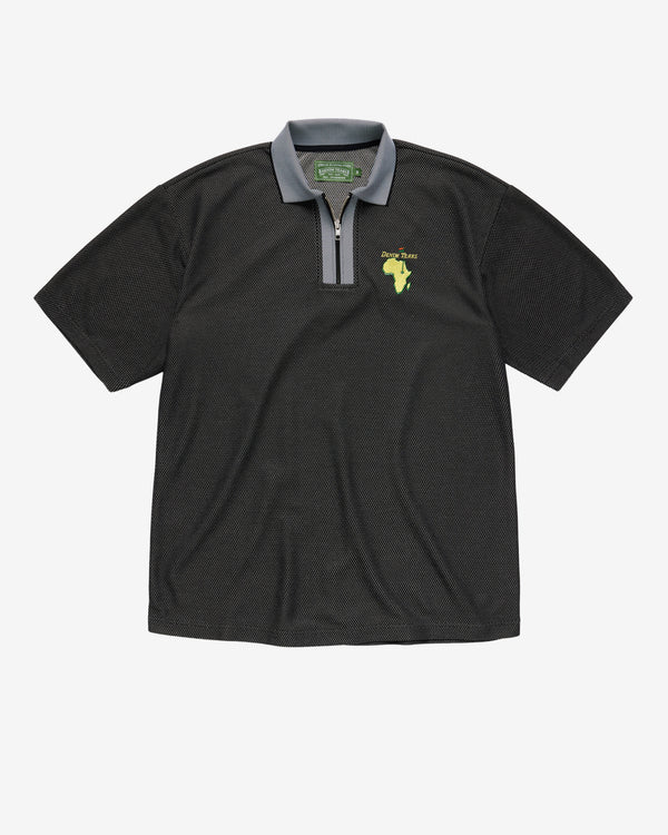 Denim Tears - Men's Masters Metallic Quarter-Zip Polo - (Metallic)