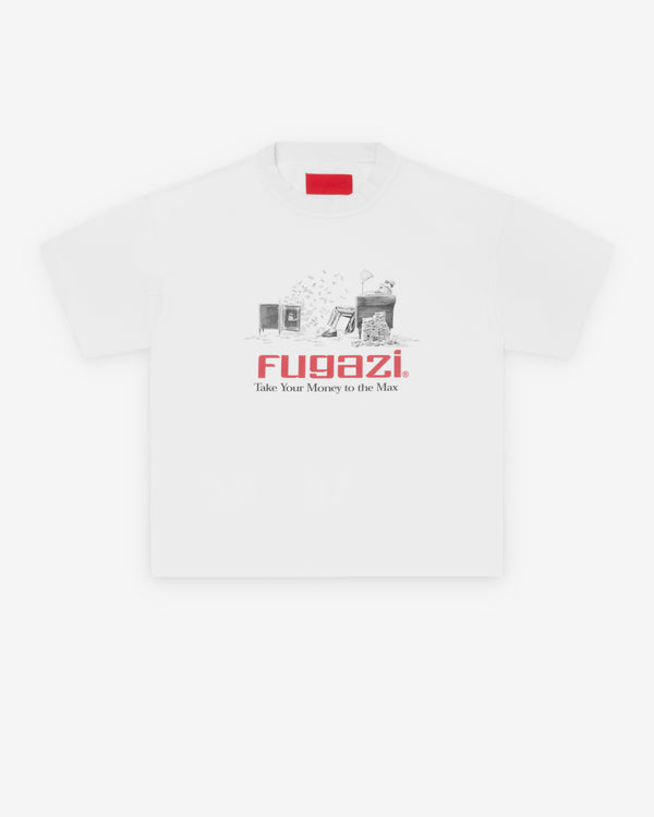 Fugazi - Men's Moneymaxing Tee - (White)
