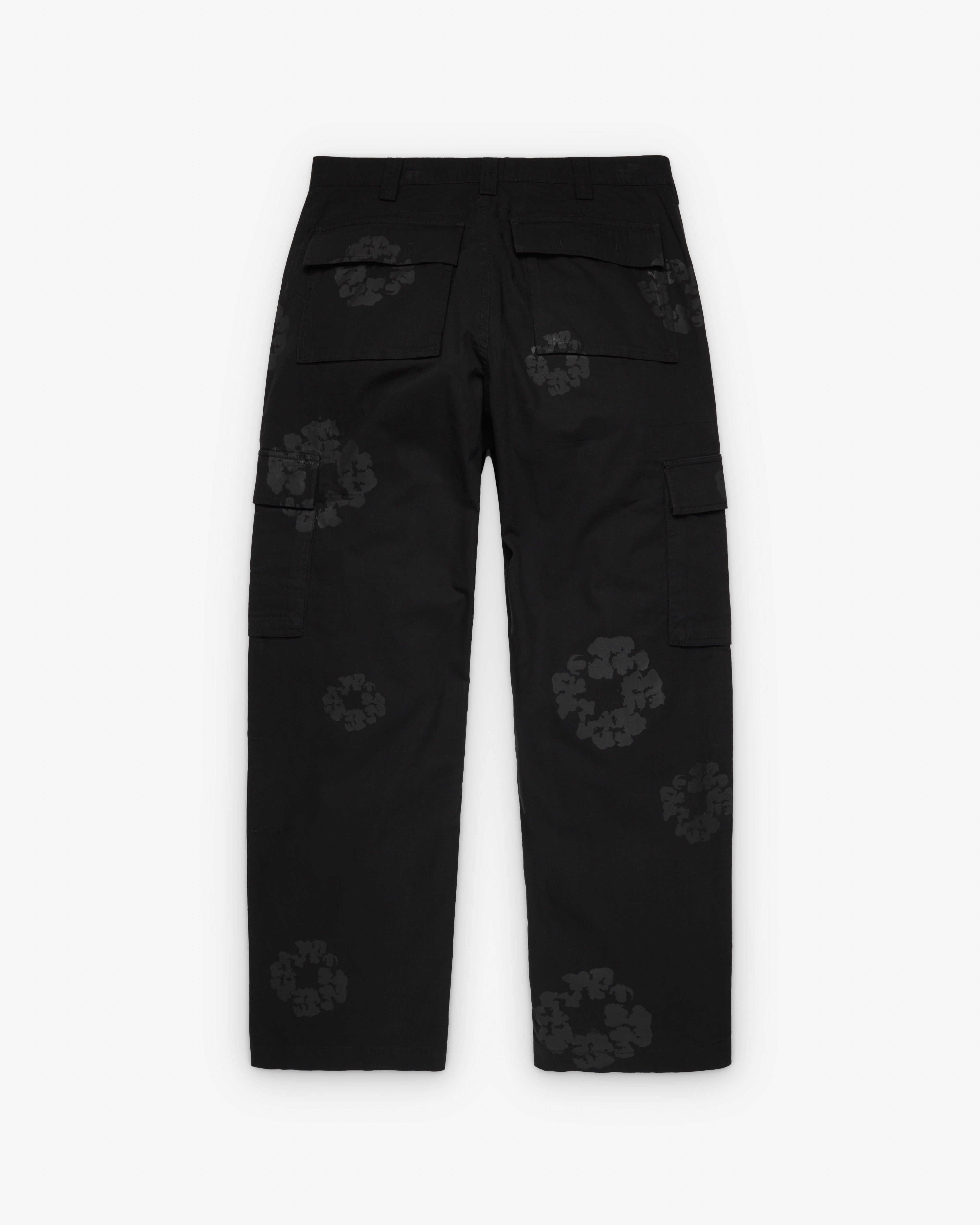 Denim Tears: Men's Wreath Cargo Pant (Black) | DSMNY E-SHOP