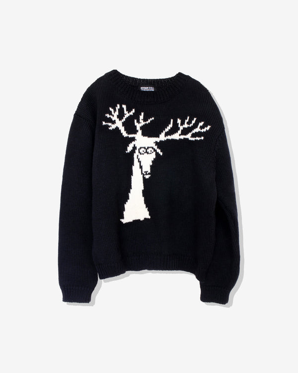 Idea - Moomin Reindeer Knit Sweater - (Black)