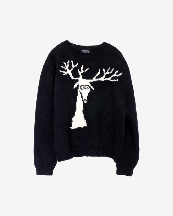 Idea - Moomin Reindeer Knit Sweater - (Black)