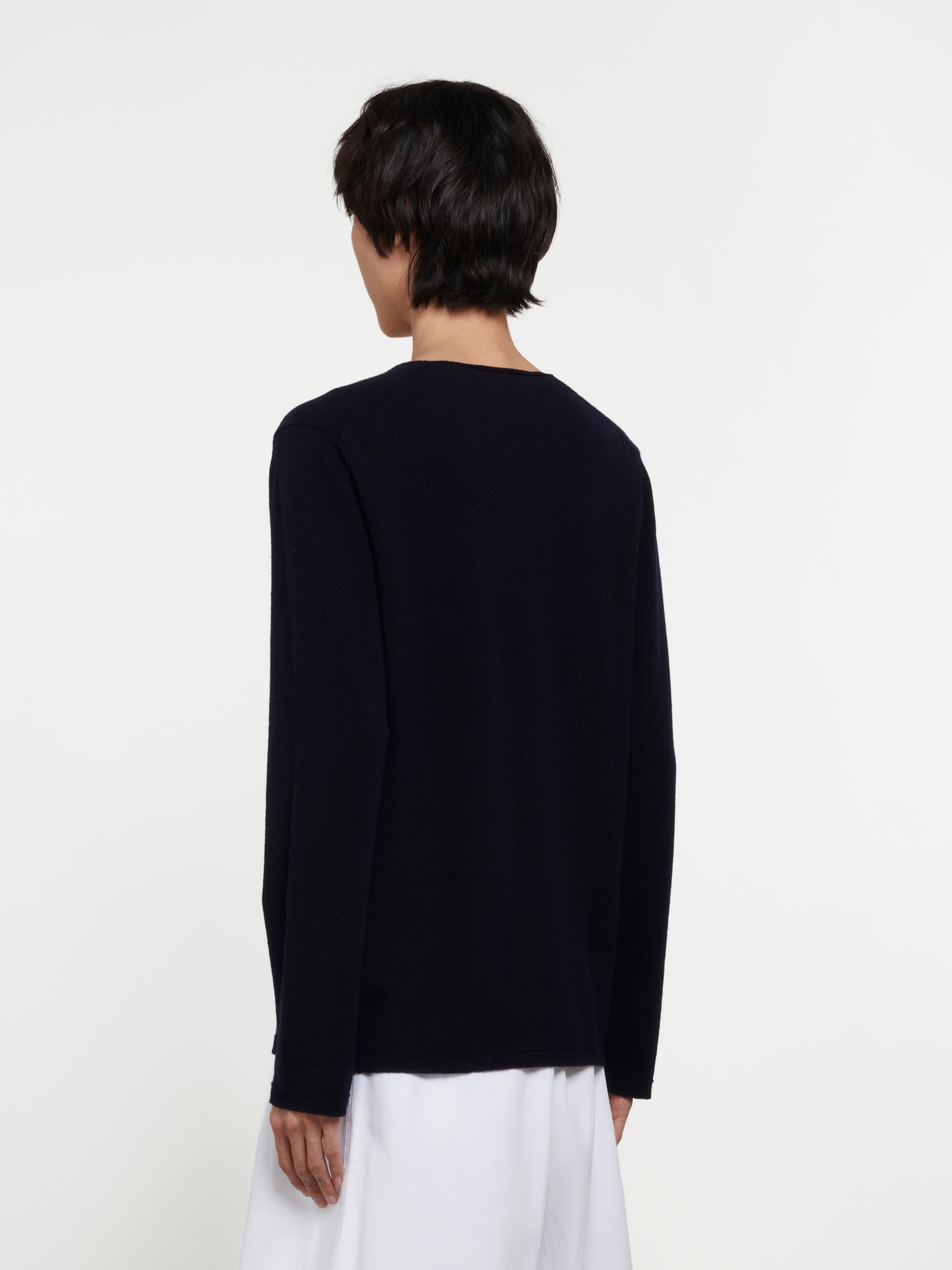 CDG Shirt - Lacoste Men's Knit Sweater - (Black) view 3