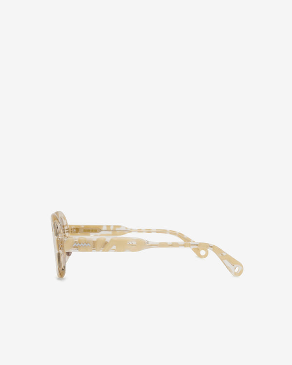Brain Dead - Newman Post Modern Primitive Eye Protection Sunglasses - (Milk/Tortoise)