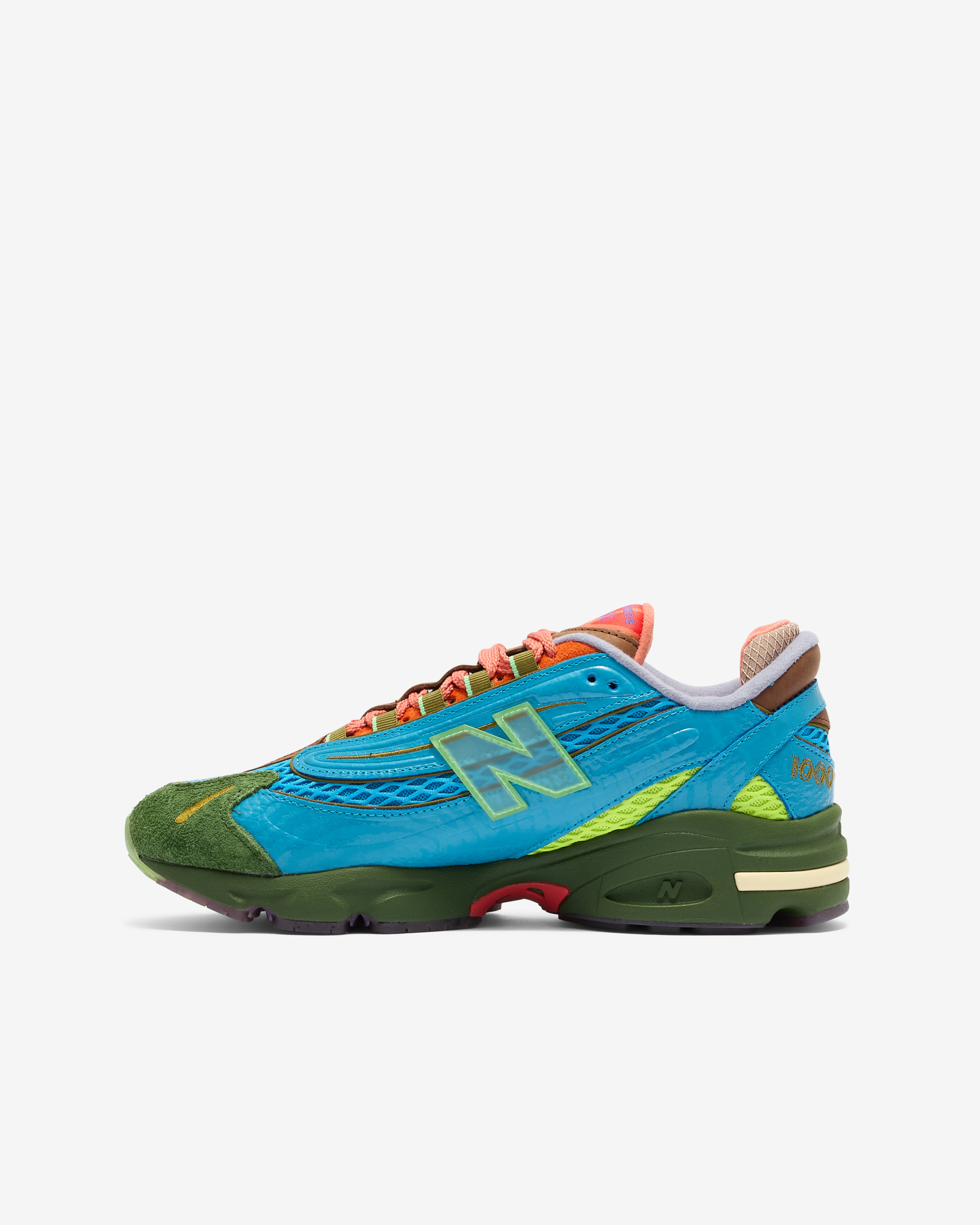 New Balance: Men's Salehe Bembury 1000 Sneakers (Blue/Green/Orange