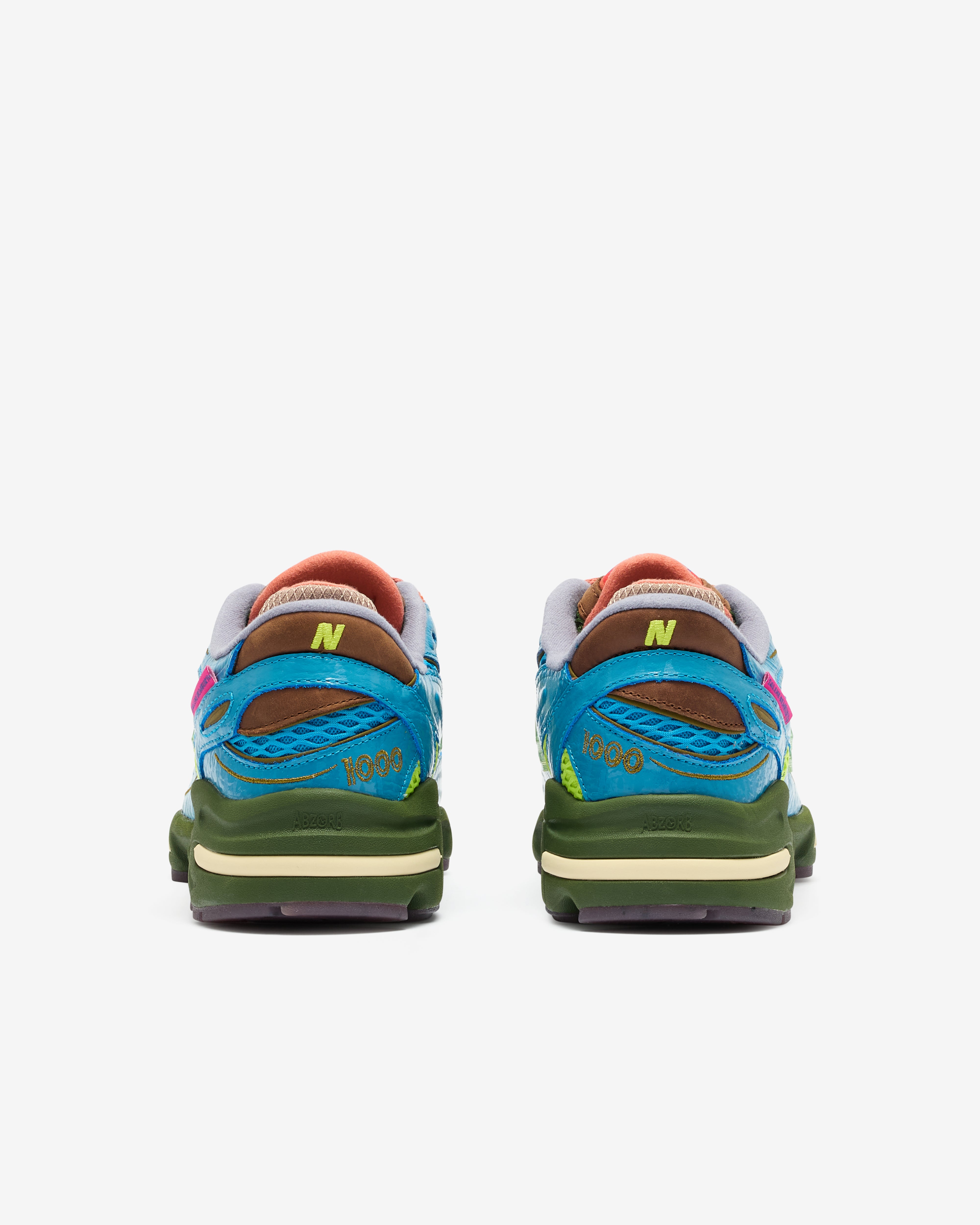 New Balance: Men's Salehe Bembury 1000 Sneakers (Blue/Green/Orange