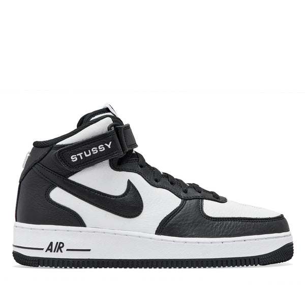 Nike x Stüssy Air Force 1 Mid 'Black/White' (DJ7840-002)