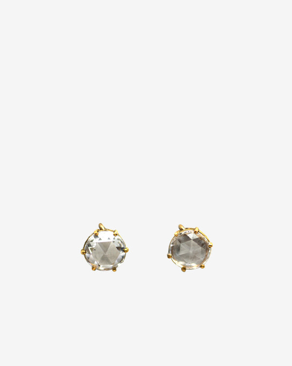 Noguchi Bijoux - Women's Rose Cut Diamond Earrings - (Yellow Gold)