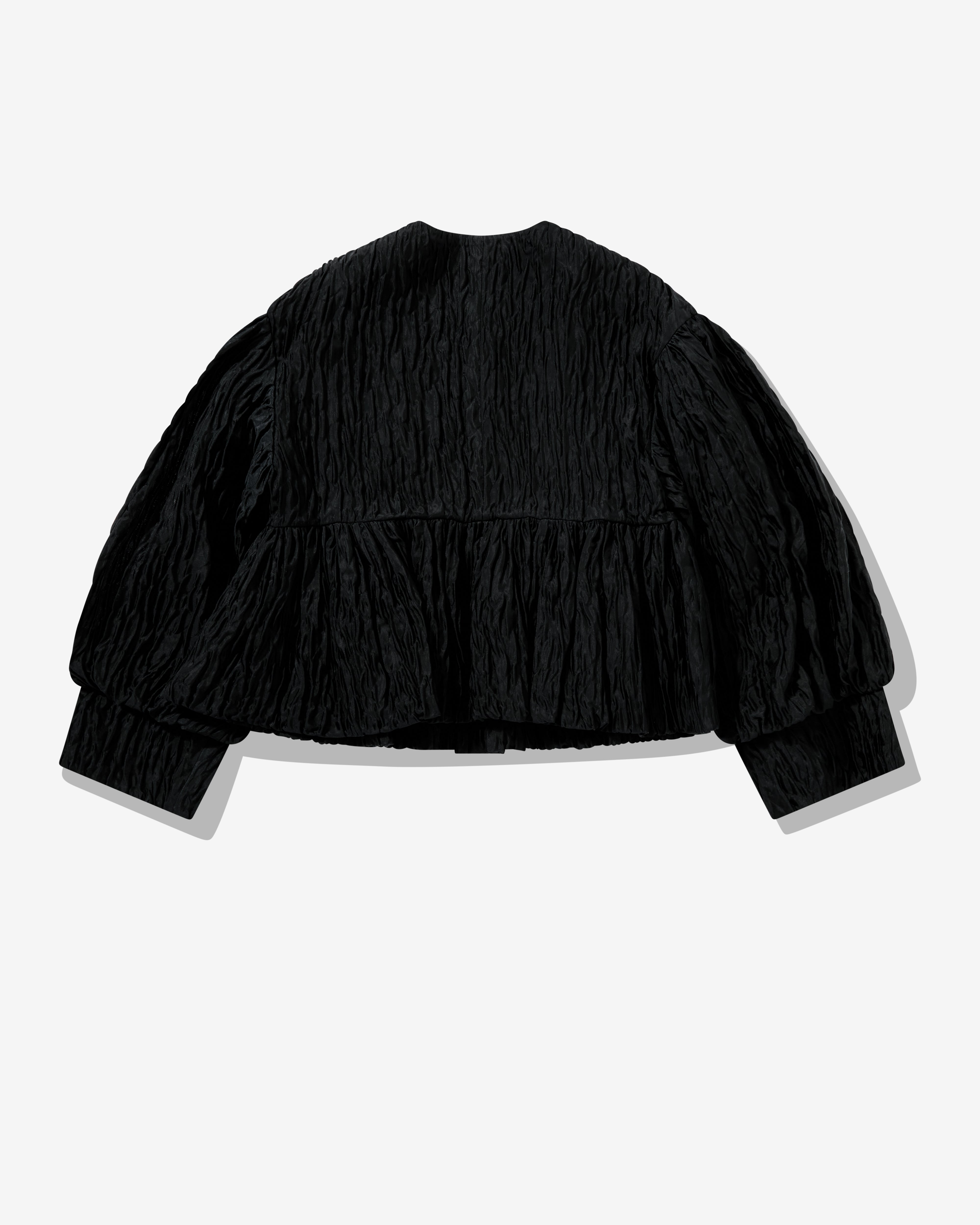 Noir Kei Ninomiya - Women's Jacquard Round Neck Jacket - (Black)