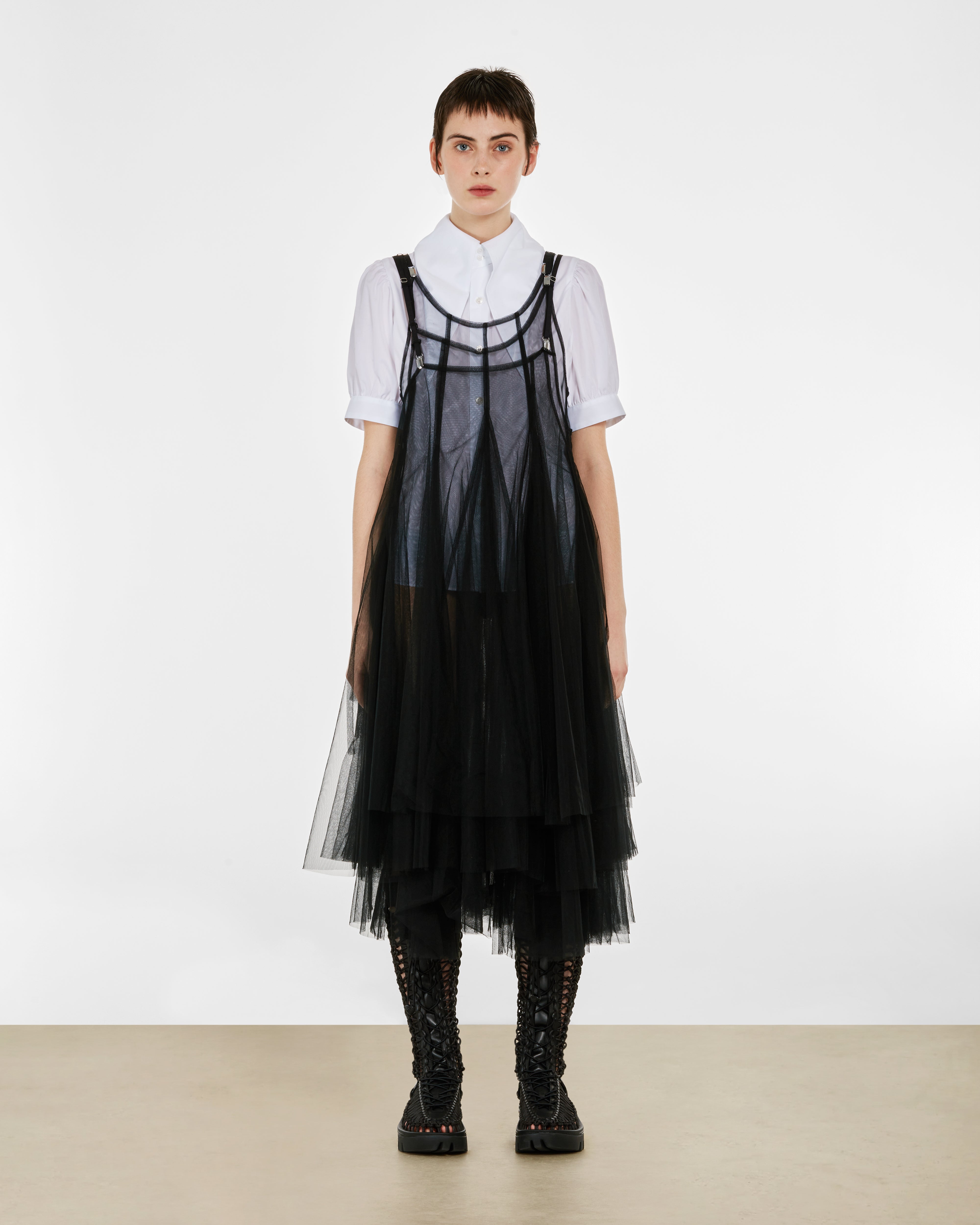 Noir Kei Ninomiya - Women's Layered Tulle Dress - (Black)