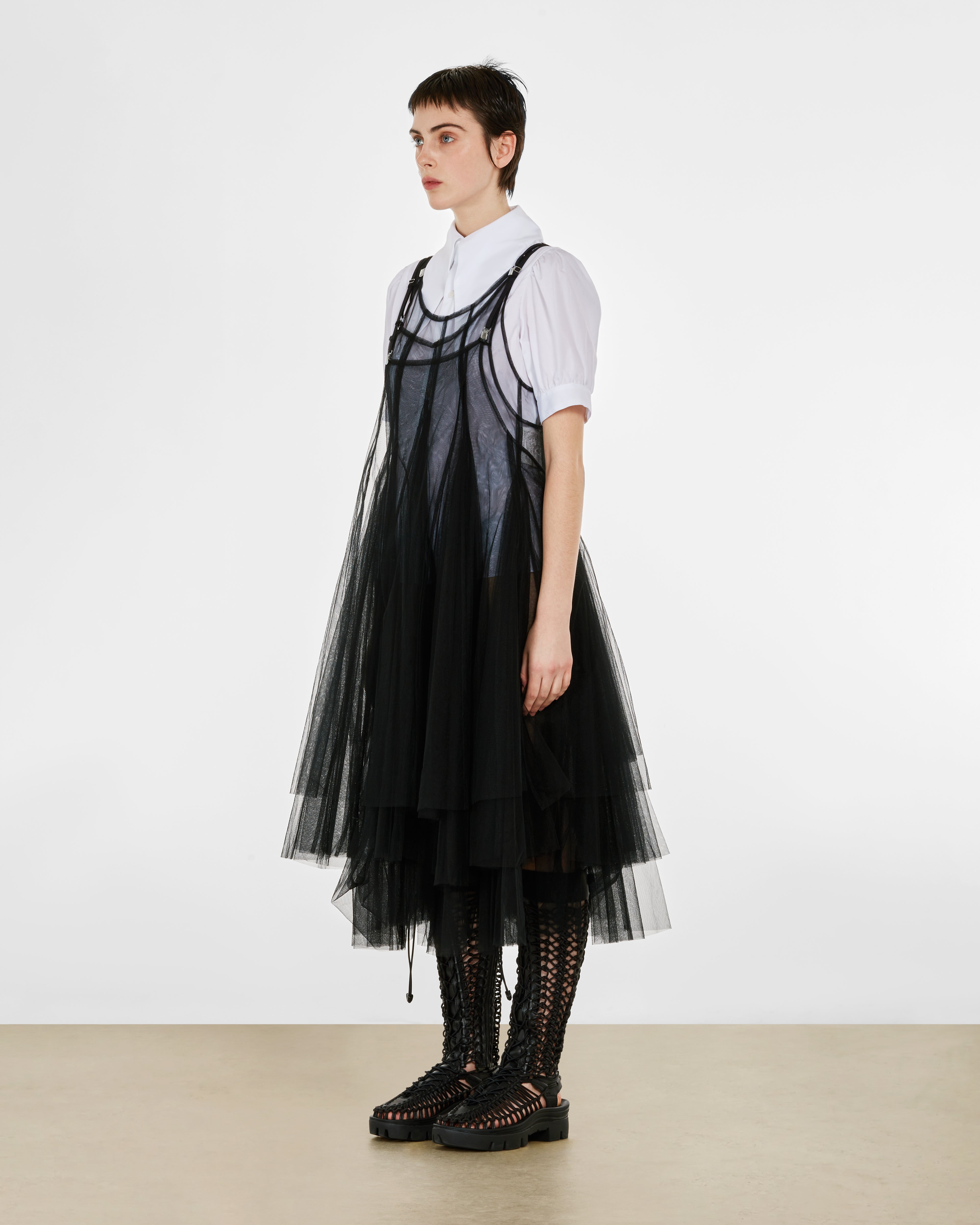 Noir Kei Ninomiya - Women's Layered Tulle Dress - (Black)