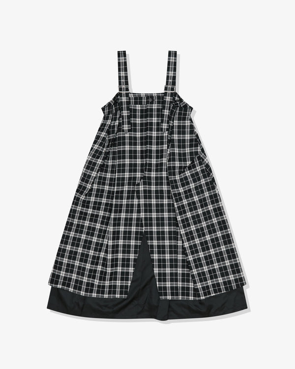 Noir Kei Ninomiya - Women's Check Pinafore - (Black/White)