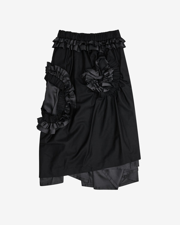 Noir Kei Ninomiya - Women's Ruffle Detail Skirt - (Black)