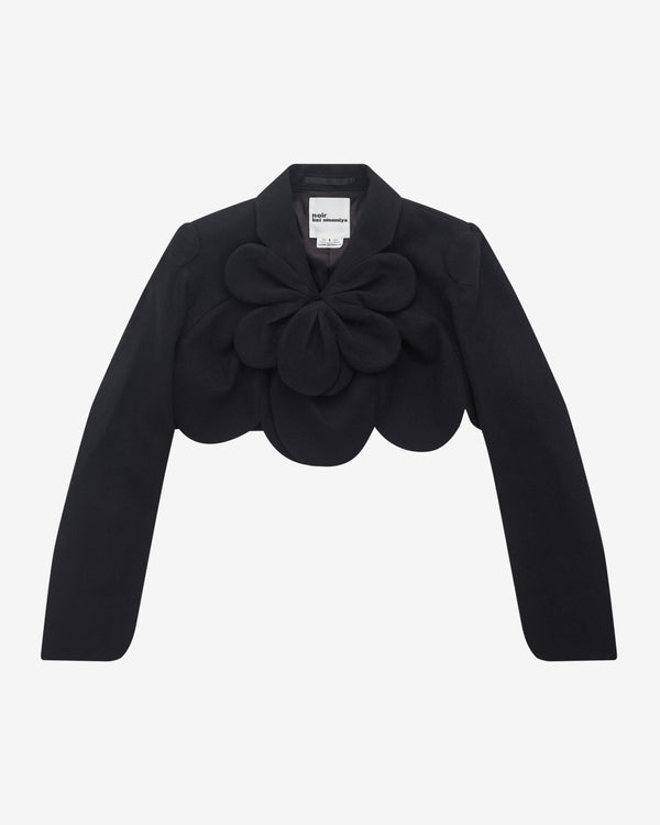 Noir Kei Ninomiya - Women's Flower Cropped Jacket - (Black)