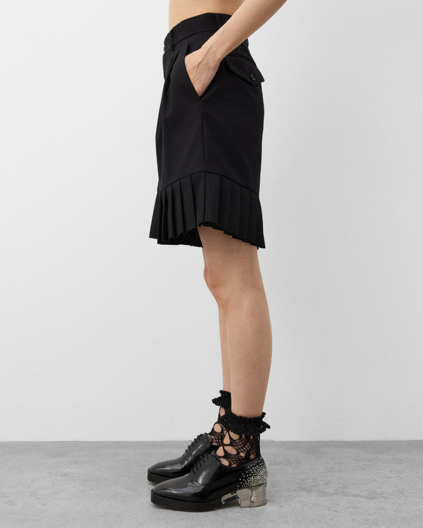 Noir Kei Ninomiya - Women's Pleated Shorts - (Black)