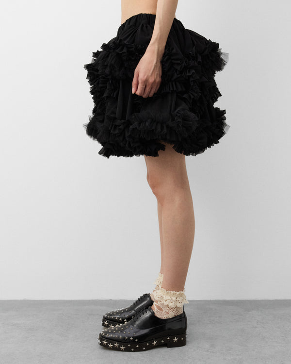 Noir Kei Ninomiya - Women's Tulle Mini Skirt - (Black)
