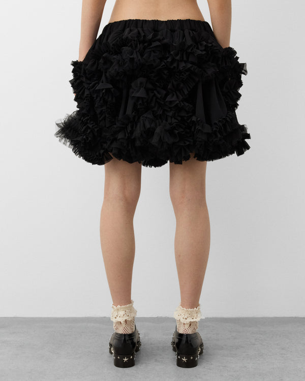 Noir Kei Ninomiya - Women's Tulle Mini Skirt - (Black)