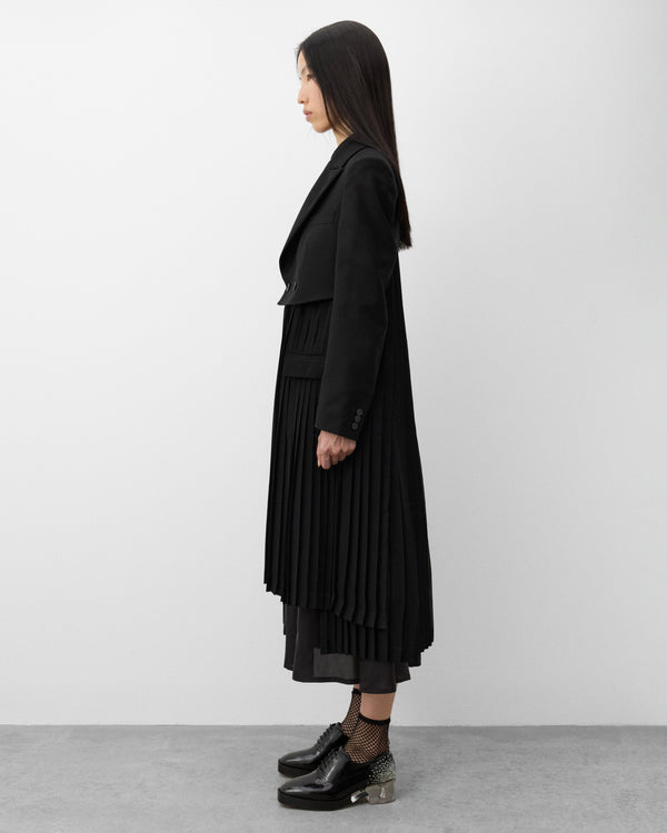 Noir Kei Ninomiya - Women's Pleated Blazer Coat - (Black)
