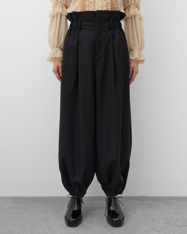 Noir Kei Ninomiya - Women's High Waist Pleated Trousers - (Black)