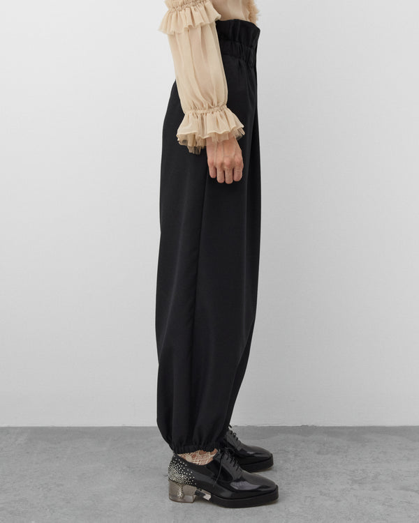 Noir Kei Ninomiya - Women's High Waist Pleated Trousers - (Black)