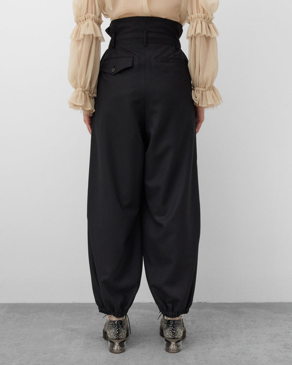 Noir Kei Ninomiya - Women's High Waist Pleated Trousers - (Black)
