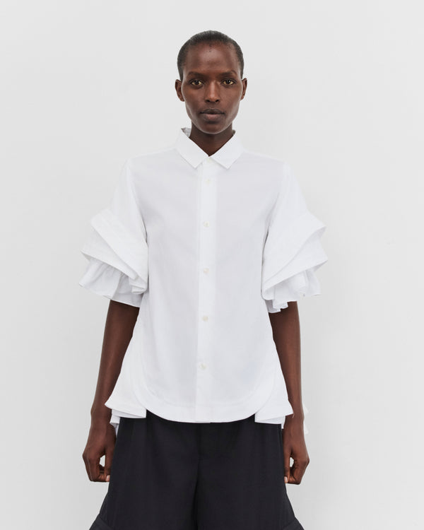 Noir Kei Ninomiya - Women's Peplum Hem Blouse - (White)